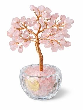 Rose Quartz Crystal Tree